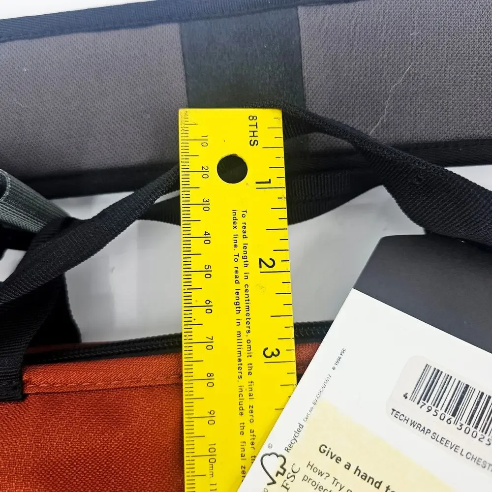 REI Tech Wrap Sleeve L Laptop Travel Case Chestnut Orange 18x13 Multi Zip Pocket